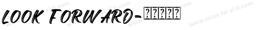 look forward字体转换